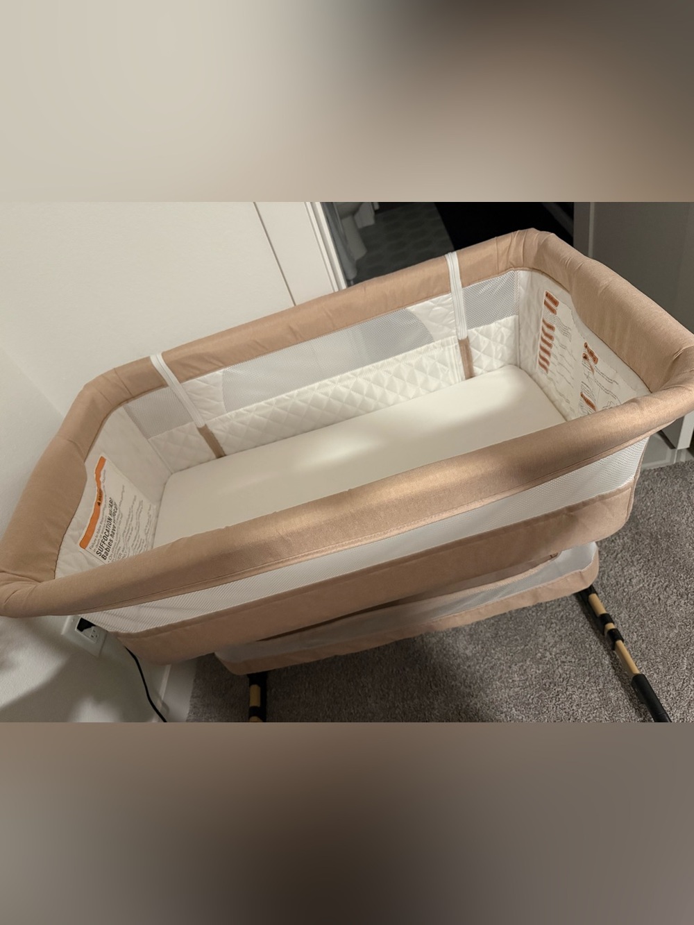 Nordmiex Baby Bassinet 3 in 1 Adjustable Bedside Sleeper Bed for Infant Baby
